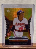 2012 Topps holographic rod Carew baseball game