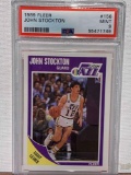 1989 fleer John Stockton PSA 9