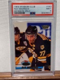 1993 stadium club Ray Bourque hockey card PSA 9