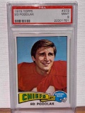 1975 Topps Ed Podolak PSA 9 football card