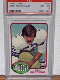 1976 Topps, John fitzgerald PSA 8 football card