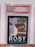 1985 Topps Reggie Roby all pro PSA 9 football card