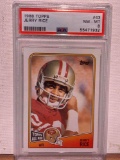 1988 Topps Jerry Rice PSA 8football card