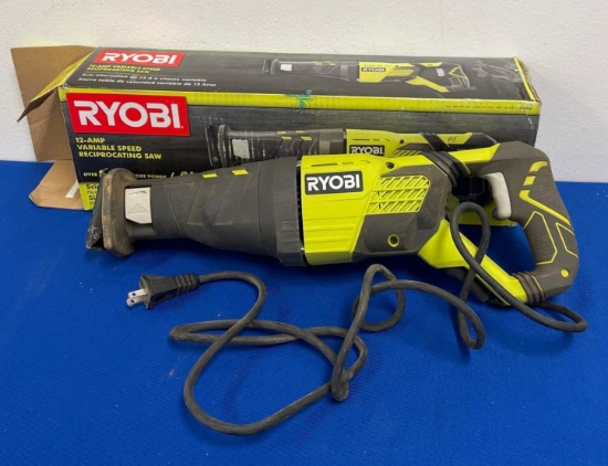 Ryobi 12-Amp variable speed reciprocating saw, works