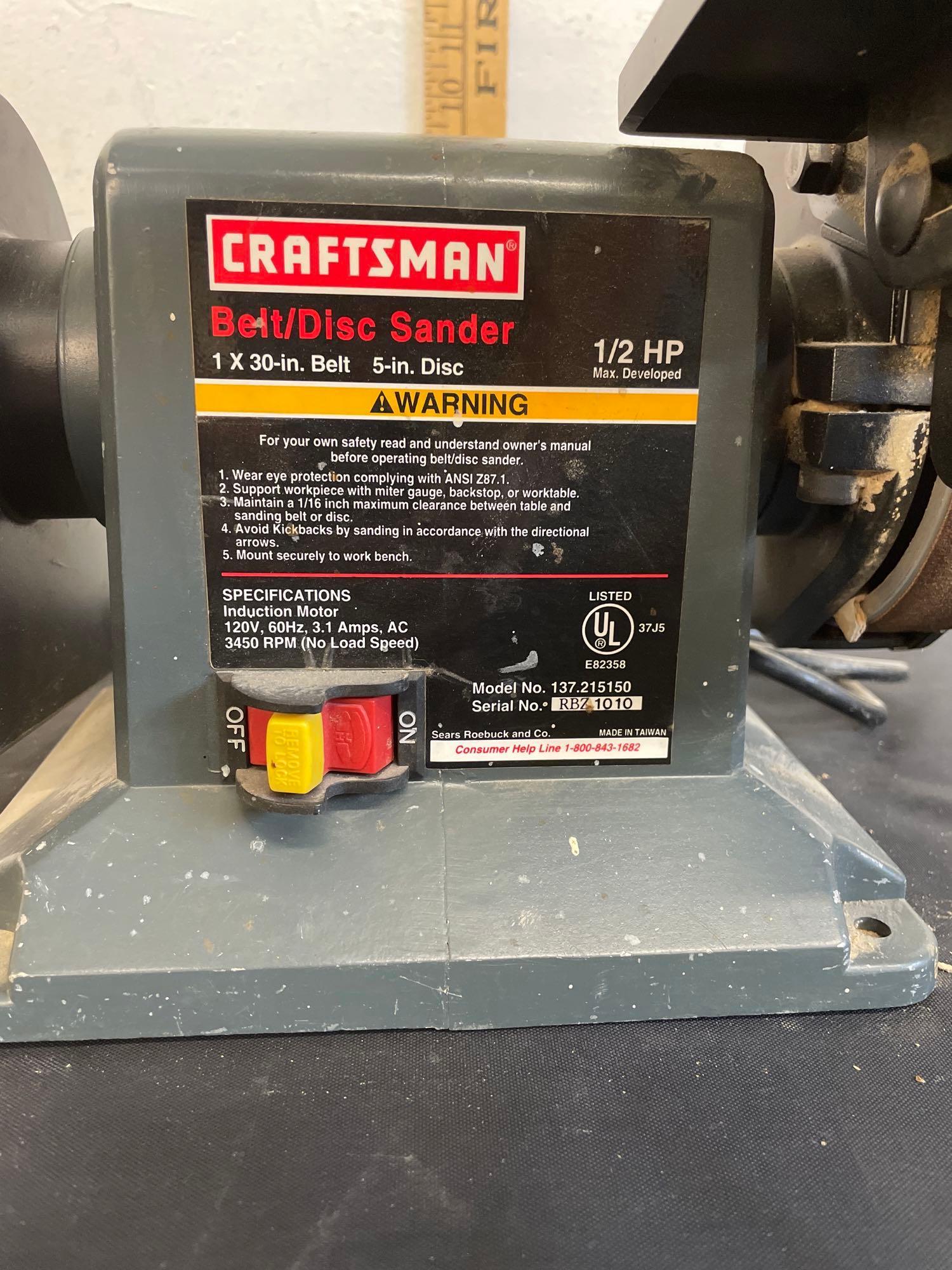 Craftsman Table Top Belt Sander