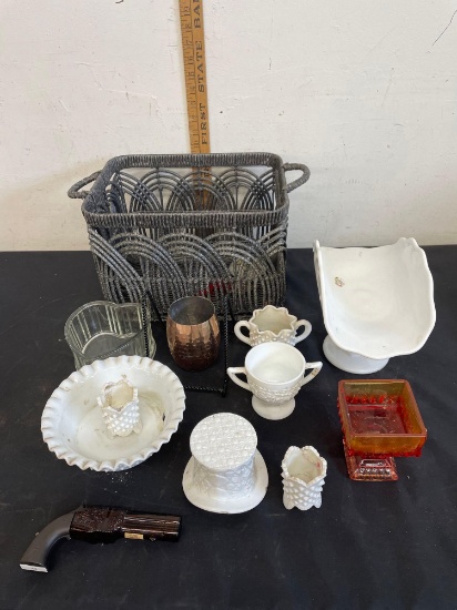 basket and glass