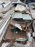 three boxes D4 metal siding Green