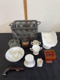 basket and glass