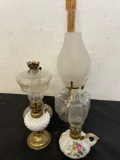 Vintage lamplight farm oil lamp
