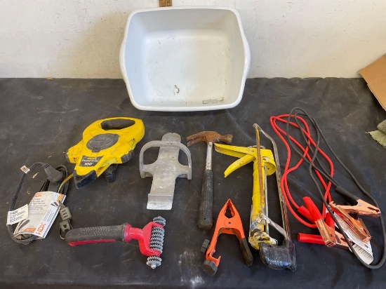 drywall tools, jumping cables and more