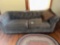 Velvet Rounded Sofa 2 Cushion Grey