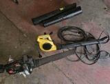 2 leaf blowers gas and electric untested