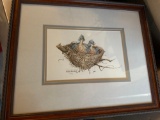 CAROLYN S WRIGHT 1983 signed and numbered framed art