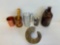 glass bottle wooden mortar and more