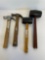 hammers and rubber hammer