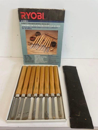 Ryobi 8 piece woodturning tool set