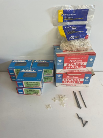 Tile Spacers, Galvanized Nails
