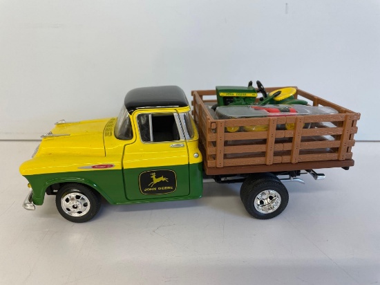 John Deere Truck and small tractor in the back