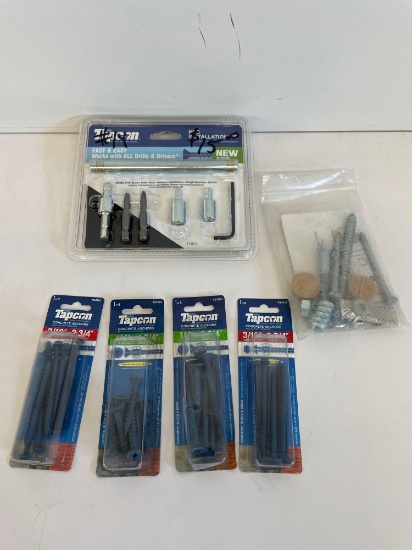 Tapcon concrete anchors and Bits