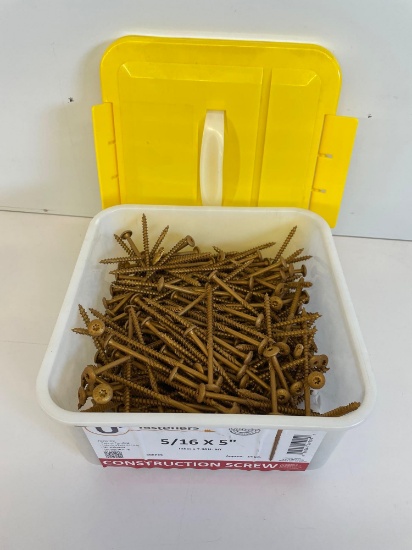 Fasteners construction screw 5/16x5? new