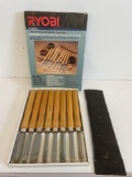 Ryobi 8 piece woodturning tool set