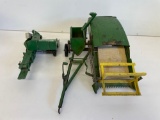 vintage John Deere metal tractor farm combine attachment
