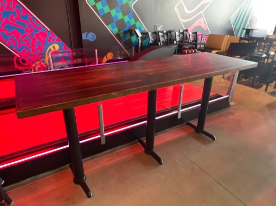 8 foot long table (96x30) 42 inchs high