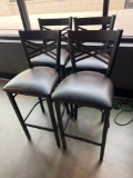 Black bar stools