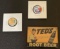 Vintage DC Comics Superman-Club Pin & Ted's Creamy Root Beer Mirror