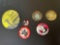 MY PAL ROY ROGERS PINBACK BUTTON VINTAGE RED & WHITE, Mickey Mouse pin& more