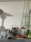 Small live animal cage, bird feeders and miscellaneous