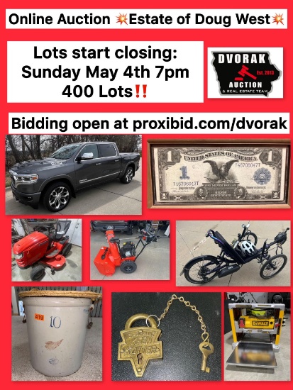 Doug West Estate Liquidation-2020 Ram, Antiques+