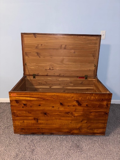 Antique Large Wooden Trunk