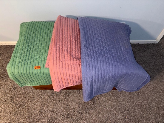 Twin size beautiful colorful quilts