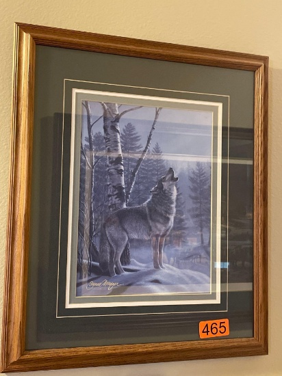wonderful wolf hanging art