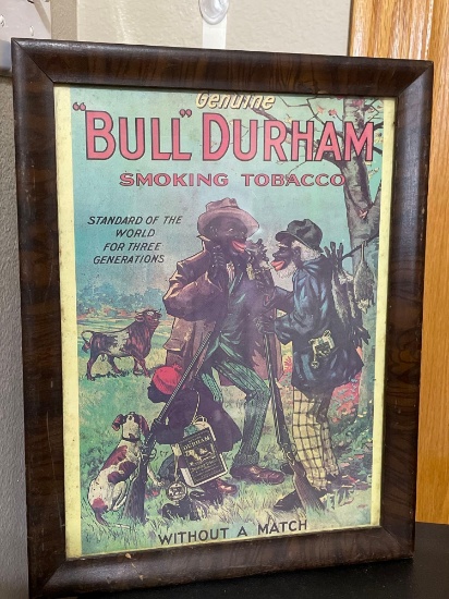 Antique Bull Duraham Cigar Tobacco Company Sign