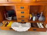 glass vases, table clothes & more