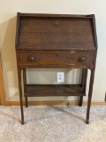 Antique Quartersawn Oak (Tiger Oak) Drop Front Secretary Desk