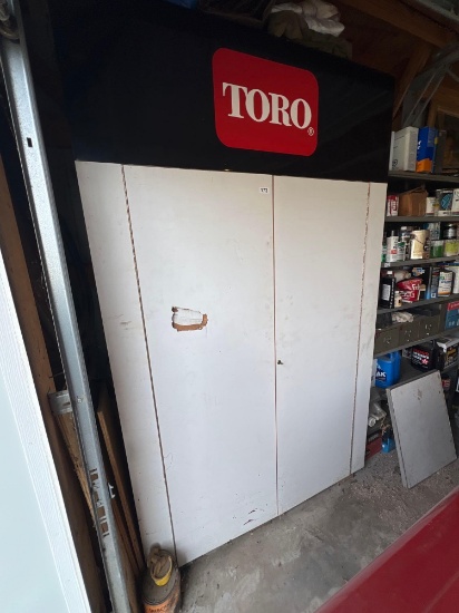 Toro cabinet with contents
