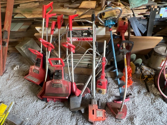 vintage mainly Toro power shovels. Edgers trimmers plus