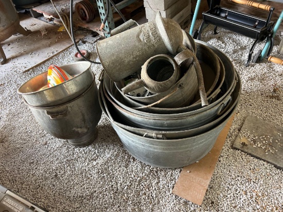 Galvanized pans+