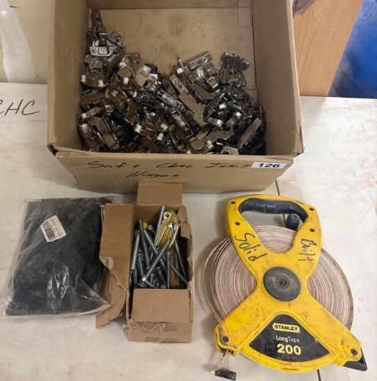 Soft close Hinges and Stanley 200ft tape