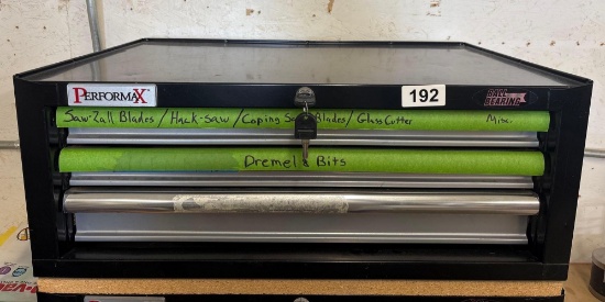 Performax tool box with tools inside