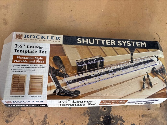 Rockler Woodworking & Hardware 3 1/2 Louvre Template Set