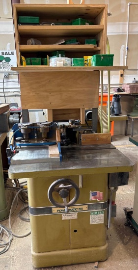 Powermatic model 27 shaper with blades and copcrafter