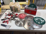 Metal spring clamps, Tightbond ultimate wood glue & cutting saw blade