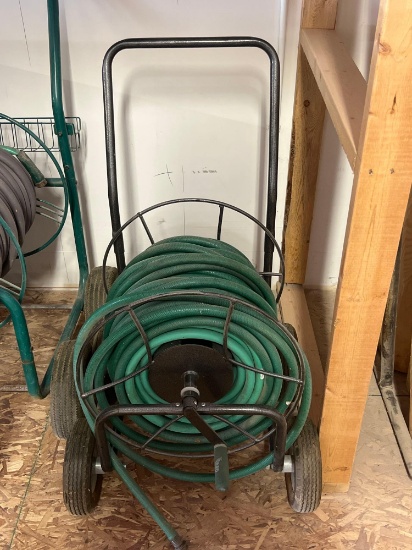 watering hose and cart
