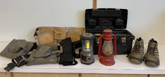 tool box, lamp, mens shoes size 13 and more
