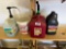 gas and oil can. Lubricating oil, bait, and tire sealer (used)