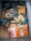 Drawer with hitch balls, chain ends, marker lamps plus